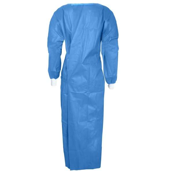 Cypress Non-Reinforced Surgical Gown with Towel Large Blue Sterile AAMI Level 3 Disposable