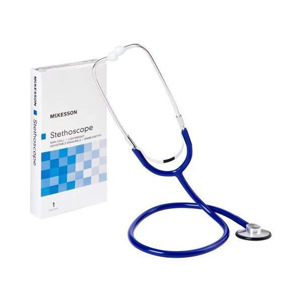 McKesson Classic Stethoscope, Single Head Chestpiece – Royal Blue