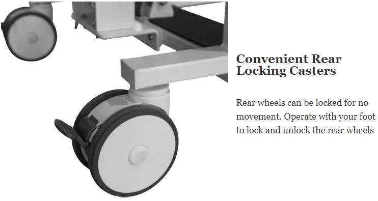 Convenient Rear Locking Casters