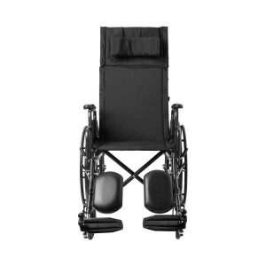 McKesson Reclining Wheelchair Desk Length Arm Swing-Away Elevating Legrest Black Upholstery