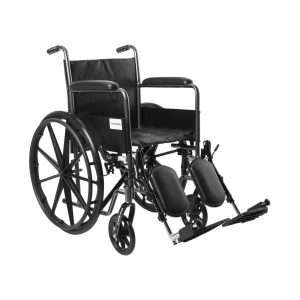 McKesson Dual Axle Wheelchair Swing-Away Elevating Legrest – 18 Inch Seat
