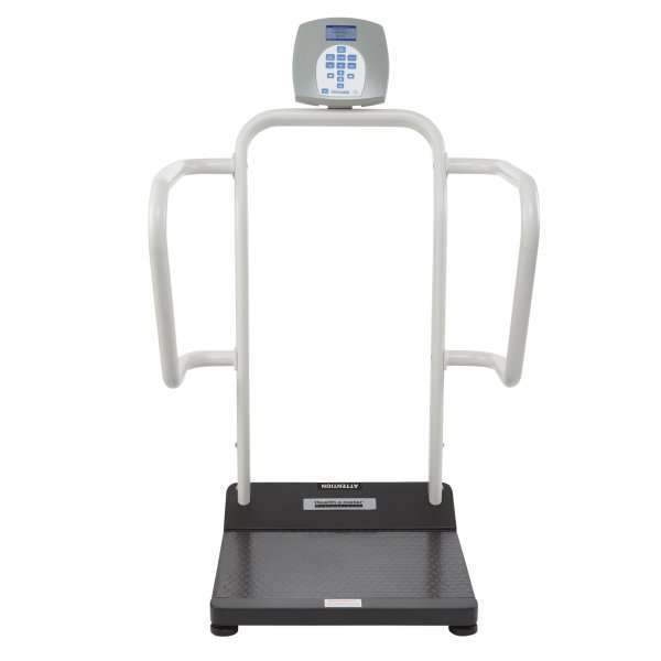 Health O Meter 1100KL Floor Scale with Handrail