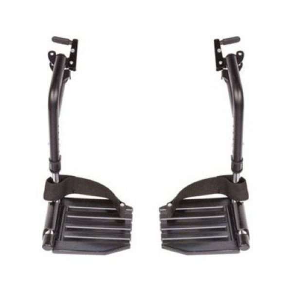 Invacare Swing-Away Footrests, Composite Footplates with Heel Loops