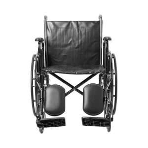 McKesson Dual Axle Wheelchair – 20″ Seat, Elevating Legrest