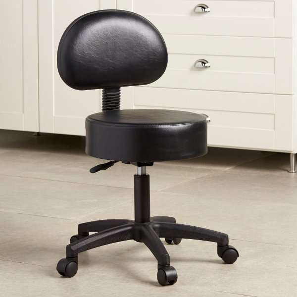 McKesson Exam Stool Backrest Pneumatic Height Adjustment