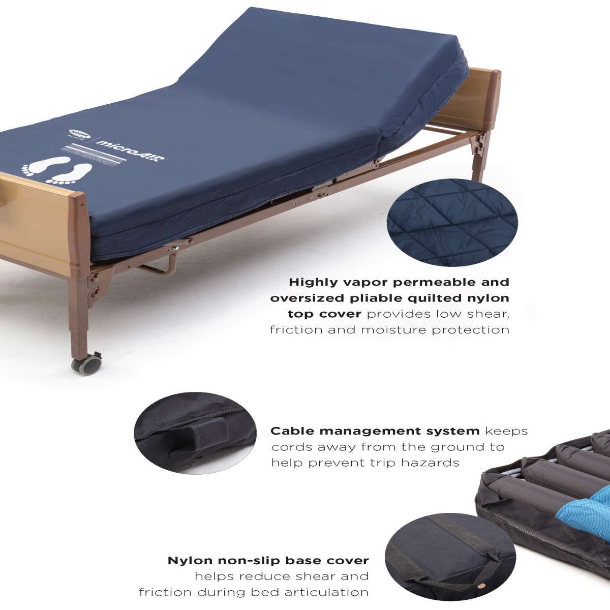 Invacare microAIR MA500 Alternating Pressure Low Air Loss Mattress