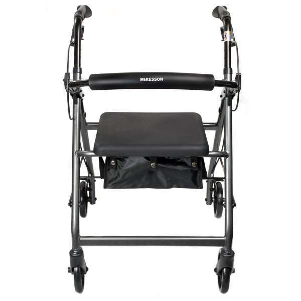 McKesson 4 Wheel Rollator Folding Aluminum Frame