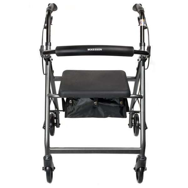 McKesson 4 Wheel Rollator Folding Aluminum Frame