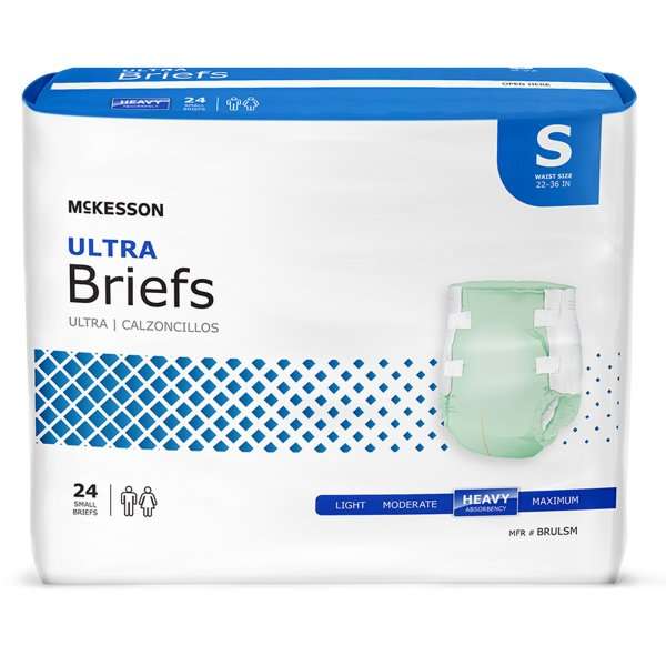 McKesson Unisex Adult Incontinence Brief Ultra Small Disposable Heavy Absorbency