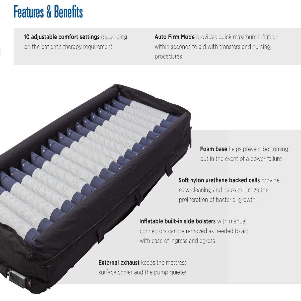 Invacare Value Care Semi-Electric Homecare Bed